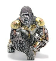 King Kong Goril Steampunk Canavar Biblo Polyester Heykel Steampunk Şık Tasarım Güç
