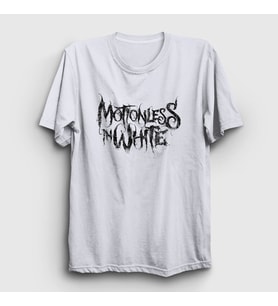 Presmono Unisex Beyaz Logo Motionless In White T-Shirt 166181tt (Beyaz)