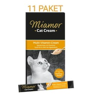 Miamor Multi Vitamin Cream Kedi Ödül Maması 6×15g 11 PAKET