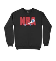 NBA Klasik Logo Siyah Sweatshirt