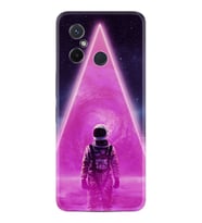 Xiaomi Redmi 12C Kılıf Resimli Desenli Silikon Platinium Series Astro Purple2 1907