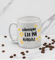 Dünyanın En İyi Babası Tasarım Kupa Babaya Hediye Kupa Bardak Mug B1