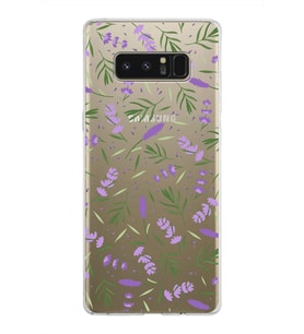 PrintiFy Samsung Galaxy Note 8 ile Uyumlu 1mm Slim Fit Water Color 3 Baskılı Şeffaf  Kılıf