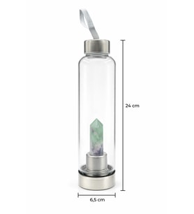 Florit 500 Ml Cam Matara Su Şişesi Kılıflı