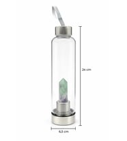 Florit 500 Ml Cam Matara Su Şişesi Kılıflı