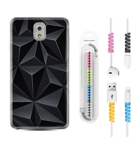 Samsung Note 3 4 5 8 9 20 Ultra 10 Lite Kılıf Kablo Koruma Spiral Silikon Prizmalar 1782