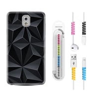 Samsung Note 3 4 5 8 9 20 Ultra 10 Lite Kılıf Kablo Koruma Spiral Silikon Prizmalar 1782