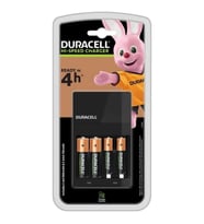 Duracell CEF14 Yüksek Hızlı Pil Şarj Cihazı, 4 saat (1 adet) + Şarj Edilebilir AA ve AAA Pil (2'şer adet)
