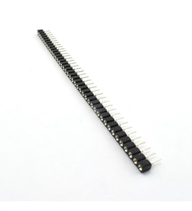 1x40 Pin Precision Dişi Header Tek Sıra 2.54mm 180 Derece Yuvarlak Kırılabilir Bölünebilir