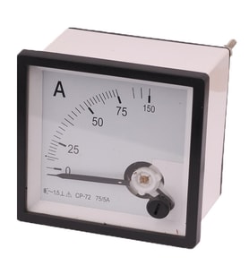 Emge Ampermetre 75-5A 72x72mm 2000V AC 50Hz