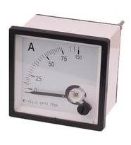Emge Ampermetre 75-5A 72x72mm 2000V AC 50Hz