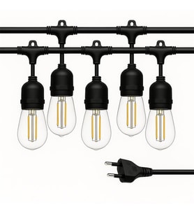Ledx KB00001 5’li E27 Duy Sıralı 5 Metre Lamba Kablosu (5 Adet Duy İçerir)