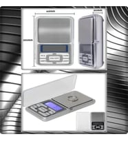 TAN EXPRESS Fuji Dijital Hassas Elektronik Kuyumcu Cep Terazisi Tartı 200 gr / 0.01 gr (Silver)