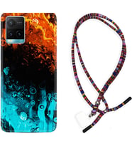 Vivo Y11S Y21S Y20 Y20S Y70 Kılıf Boyun Asklı Rasta Silikon Orange Blue Color 1665