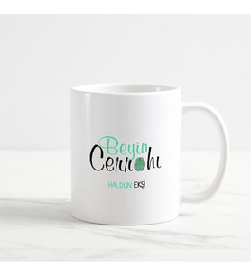 Beyin Cerrahı Kupa Bardak (1. Tasarım) (Beyaz)