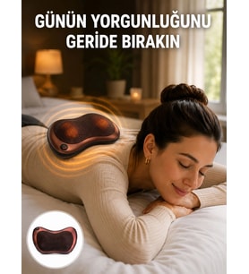 Taşınabilir Yoğurma Masaj Cihazı Boyun Bel Sırt Ayak Yeni Nesil