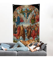 Albrecht Dürer - Üçlü Birliğin Hayranlığı Duvar Örtüsü - Adoration of the Trinity-8054