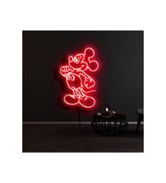 Mickey Mouse Figürlü Dekoratif Neon Tabela