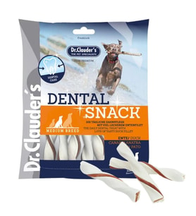 Dr.Clauder's Dental Snack Sığır Derili ve Ördekli Orta Irk Köpek Ödül Maması 170gr