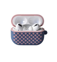 Apple Airpods Pro 2 (2.nesil) Spor Delikli Kılıf - Mavi-pembe