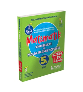 0516 - 5. Sınıf Matematik Soru Bankası + Yazılıya Hazırlık Soruları 2'Si 1 Arada