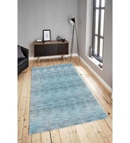 Dijital Baskılı Yıkanabilir Kaymaz Modern Renkli Salon Halısı Mutfak Halısı Yolluk ND-HY-1281 (Mavi)