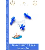 #KulakTıkacı Su Geçirmez Silikon Yüzücü Kulak Tıkacı Koruyucu Klips Kaliteli Burun Tıkayıcı Havuz Se