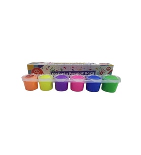 Bu-Bu Parmak Boyası Fosforlu Renkler 6x20ml.