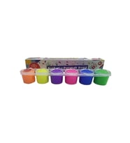 Bu-Bu Parmak Boyası Fosforlu Renkler 6x20ml.