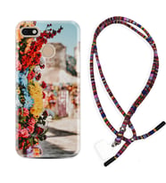 General Mobile GM8 Go GM9 GM20 Pro Plus Kılıf Boyun Asklı Rasta Silikon Gerçek Çiçekler 1743