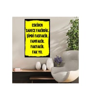 Ahşap Retro Mdf Poster , Komik Sözler , Duvar Yazıları , Manzara ,  Tarih , Edebiyat - Tbl0352