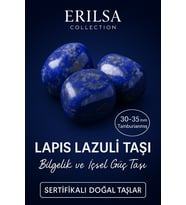 Sertifikalı Tamburlanmış Lapis Lazuli Taşı Kütle 30-35 mm – Bilgelik ve İçsel Güç Taşı (Çok Renkli)