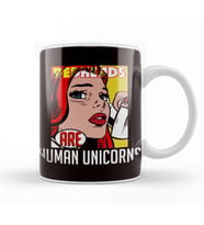 Redheads Human Unicorn Ginger Girl Red Hair Red Orange Head Kupa Bardak Porselen