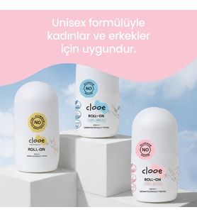 Alüminyum ve Alkol İçermeyen Leke Yapmayan Hassas Cilt Uyumlu Doğal ve Organik İçerikli 3'lü Roll-On Deodorant Seti (Beyaz)