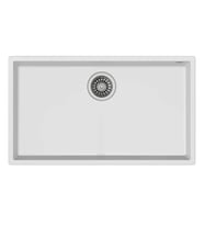 TEKA Square 72.40 TG Beyaz Tezgah Altı Granite Eviye 115230019