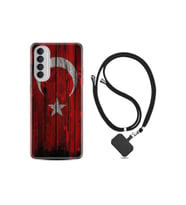 Oppo Reno 4 Pro Kılıf Desenli Silikon Boyun Askılı Şanlı Türk Bayrağı 2 1317