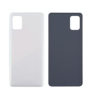 Samsung A41 LOGOLU Arka Pil Kapağı, LENS HARİÇ SM-A415F (Beyaz)