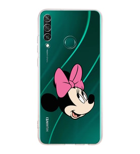 Huawei Y6 p  Kamera korumalı Kapak Minnie Mouse Tasarımlı  Şeffaf Kılıf