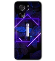 Xiaomi Mi 13T Pro Kılıf HD Desen Baskılı Arka Kapak - Dark Neon Yaprak İ Harfi