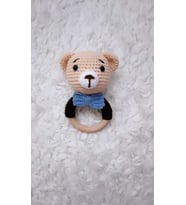 Ayıcık Çıngırak Amigurumi Organik Oyuncak