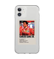Iphone 11 Uyumlu Carlos Sainz Desenli Şeffaf Telefon Kılıfı