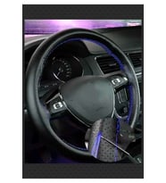Dikme Direksiyon Kılıfı Noktalı Dikişli Mavi İpli Honda Uyumlu Jazz