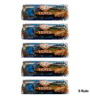 Yener Endüstriyel Jumbo Çöp Torbası Poşeti - 2 Kat - Siyah - 400 Gr. - 80x110 Cm. -10 Adetlik 5 Rulo