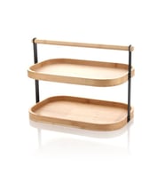 Mien Bambu Katlı Stand 22 x 32 cm (Kahverengi)