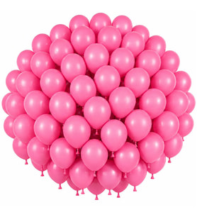 Pembe Renk Lateks Pastel Balon (30 cm) - 100 Adet