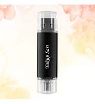 KİŞİYE ÖZEL İSİM BASKILI PLASTİK KUTULU OTG USB BELLEK 2.0 32 GB (Siyah)