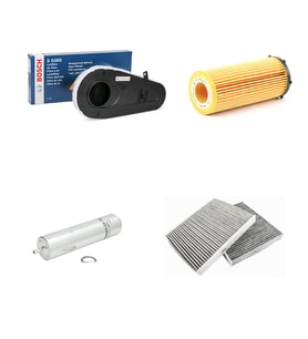 Bosch Filtre Bakım Seti BMW 7 SERİSİ 740 Dizel 2008-2015 Hava + Yağ F + Yakıt F. + Polen Sardes