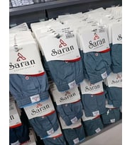 Saran Erkek Havlu Bel Pamuk'lu Boxer 3104 - 5 Adet