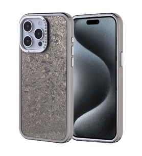 Apple iPhone 15 Pro Max Uyumlu Kılıf Taşlı Tasarımlı Zore Kapi Kapak (Siyah)