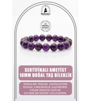 Ametist 10mm Doğal Taş Bileklik